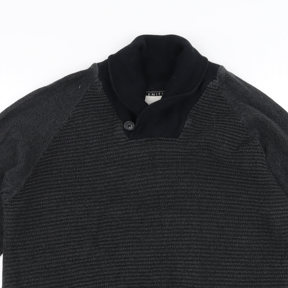 F&F Mens Grey   Pullover Jumper Size M