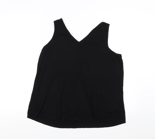 George Womens Black   Basic Blouse Size 12