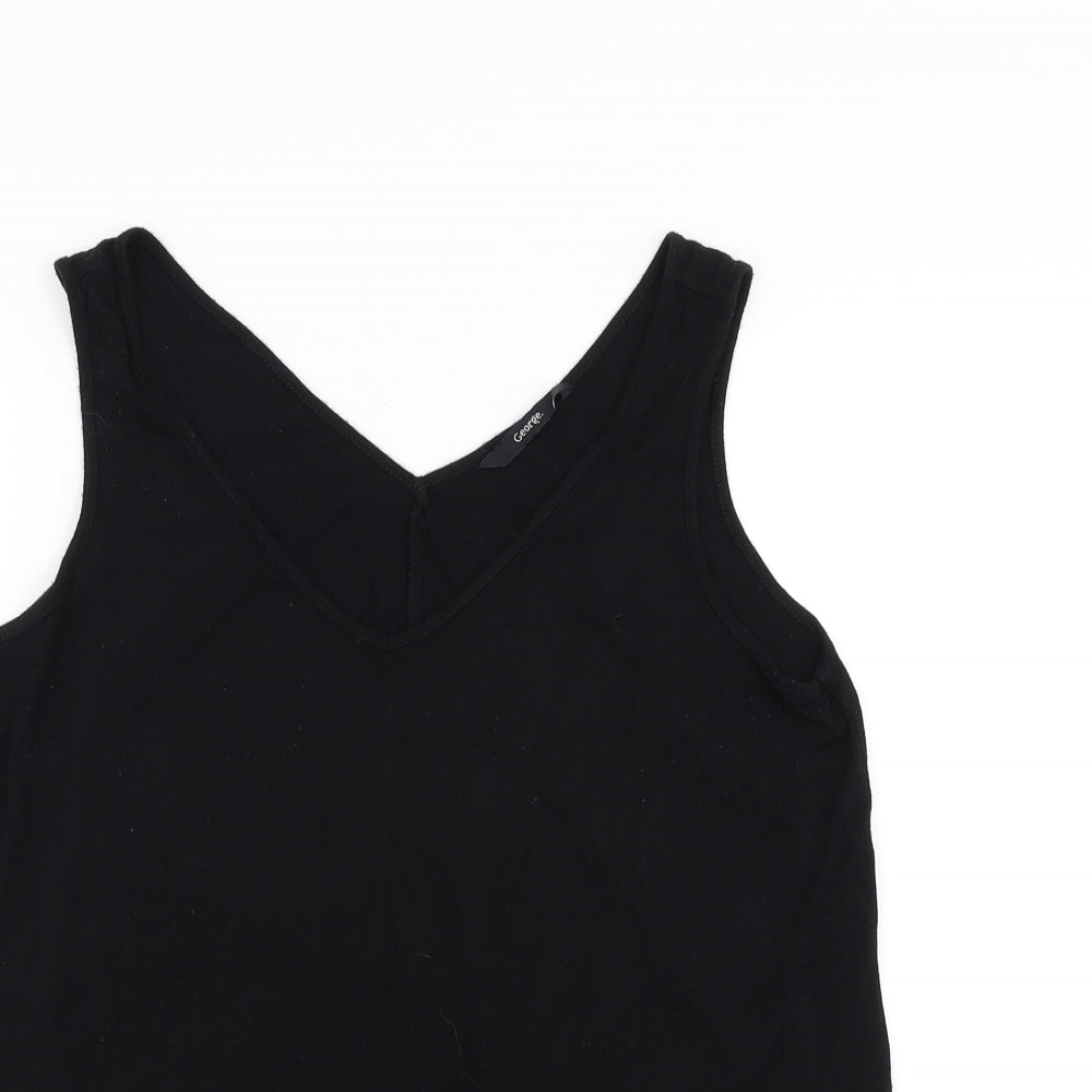 George Womens Black   Basic Blouse Size 12