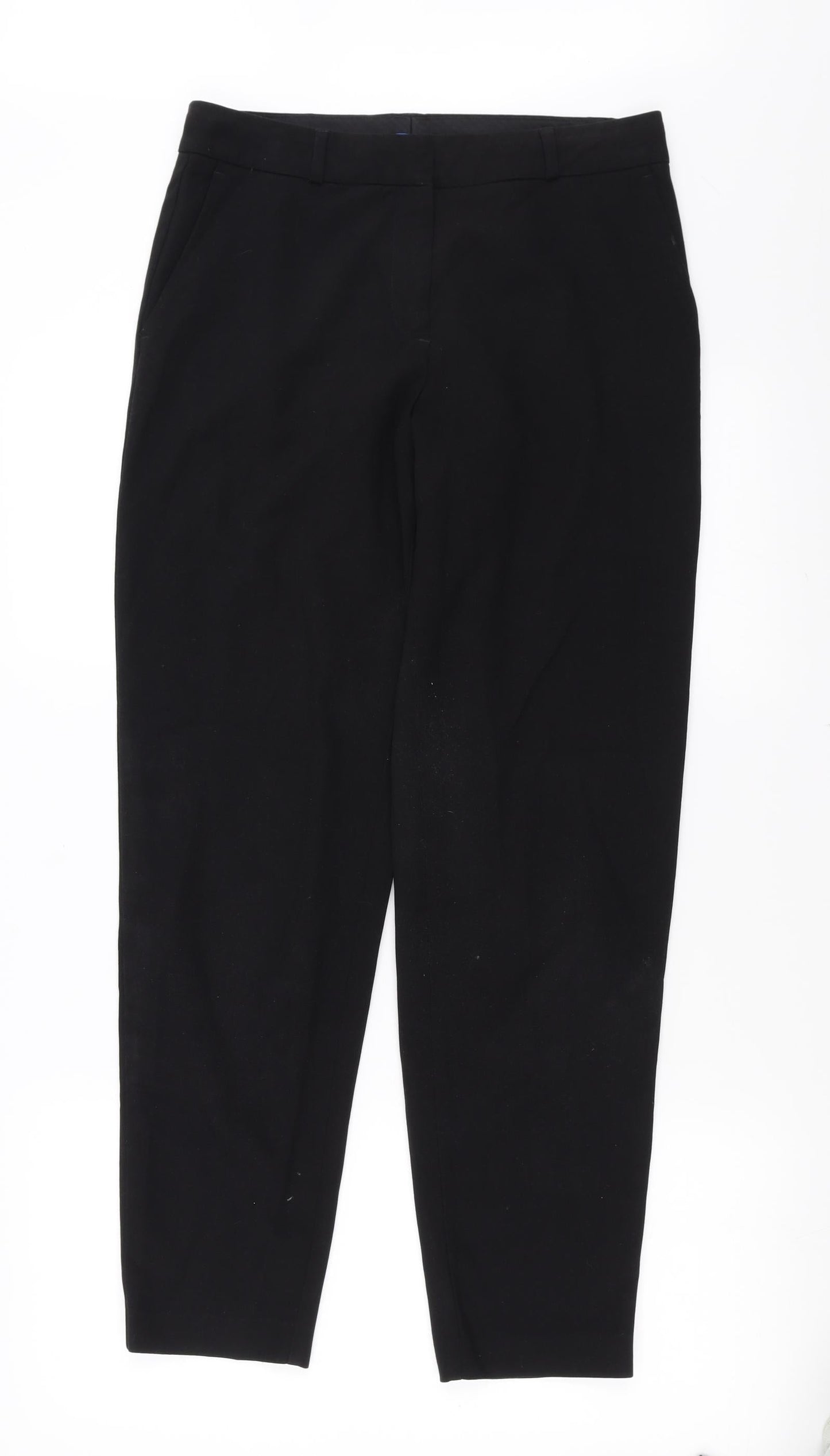 Womens UK Size 10 Marks and Spencer Regular Fit  Black Trousers