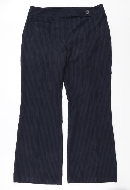 Womens UK Size 14 Dorothy Perkins Regular Fit  Blue Trousers