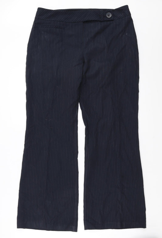 Womens UK Size 14 Dorothy Perkins Regular Fit  Blue Trousers