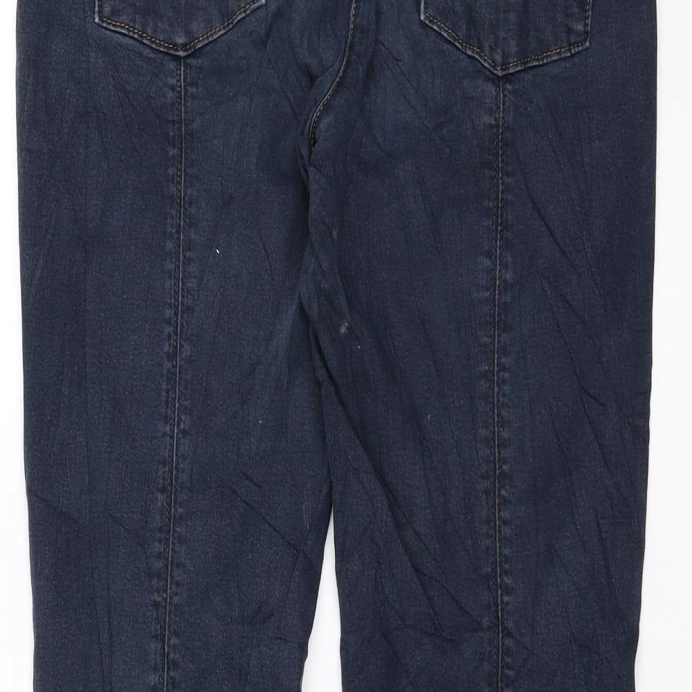 Womens UK Size 12 Cambio Regular Fit Skinny Blue Jeans