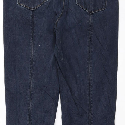 Womens UK Size 12 Cambio Regular Fit Skinny Blue Jeans