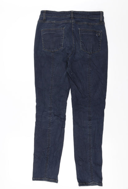 Womens UK Size 6 OKAY Extra-Slim Fit Skinny Blue Jeans