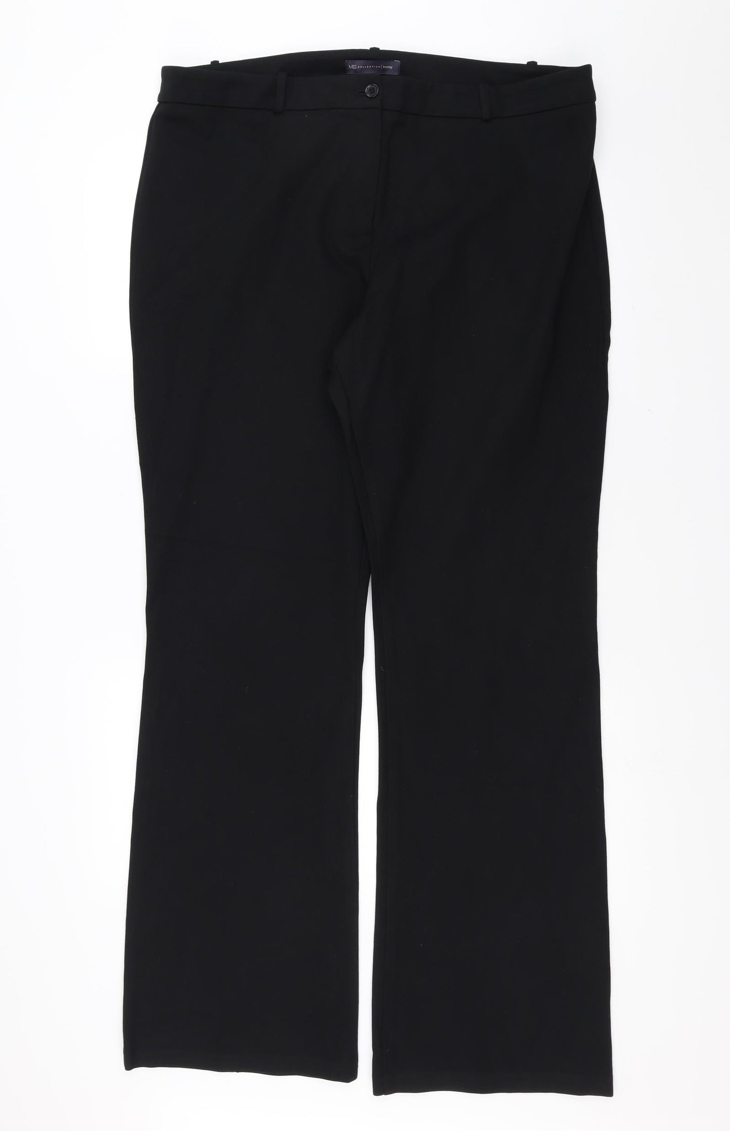 Womens UK Size 38 in Marks and Spencer Regular Fit  Black Trousers