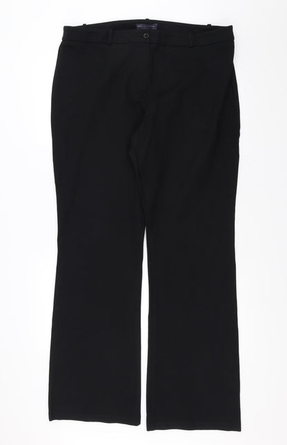 Womens UK Size 38 in Marks and Spencer Regular Fit  Black Trousers