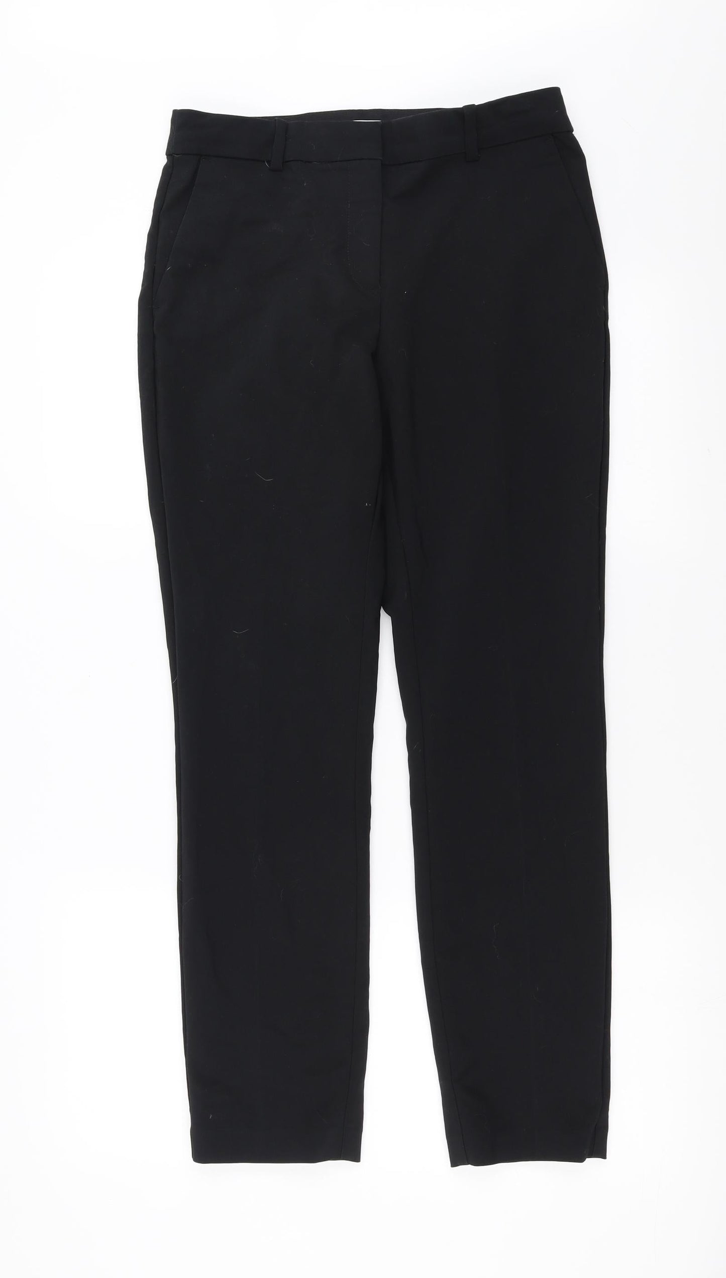 Womens UK Size 10 H&M Slim Fit  Black Trousers