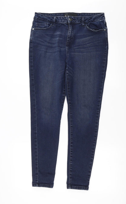 Very Womens Blue  Denim Skinny Jeans Size 30 in L28 in - short Leg
