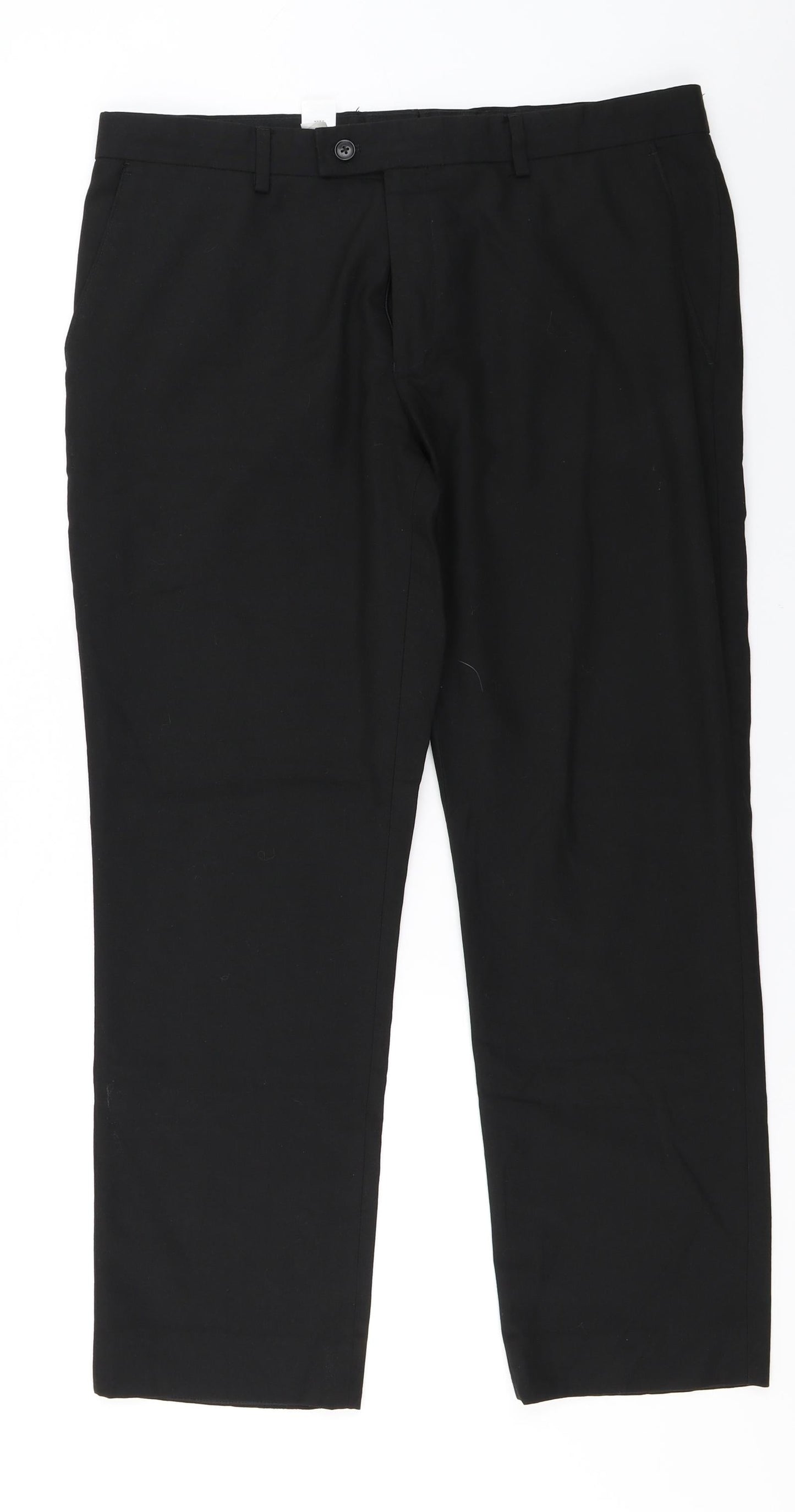 Womens UK Size 36 in NEXT Regular Fit Dress Pants Black Trousers
