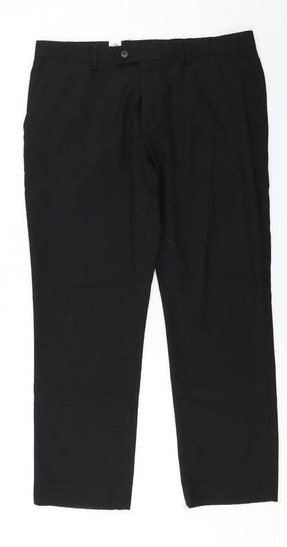 Womens UK Size 36 in NEXT Regular Fit Dress Pants Black Trousers