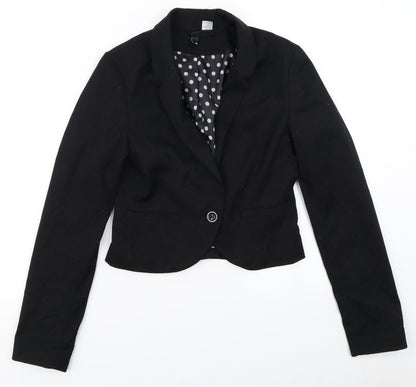 Divided Womens Black   Jacket Blazer Size 8
