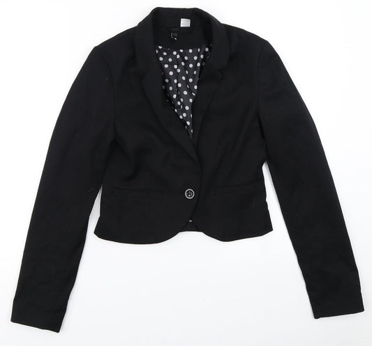 Divided Womens Black   Jacket Blazer Size 8