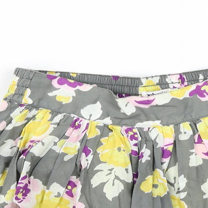 Johnnie B Womens Green Floral  Mini Skirt Size XS