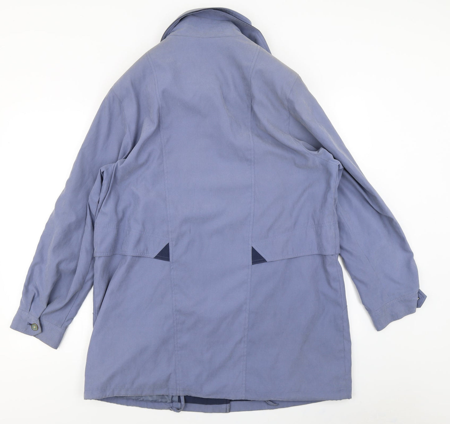 Lawrayne Womens Blue   Overcoat Coat Size 14