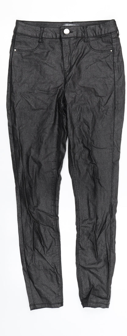 Dorothy Perkins Womens Silver   Skinny Jeans Size 8 L26 in