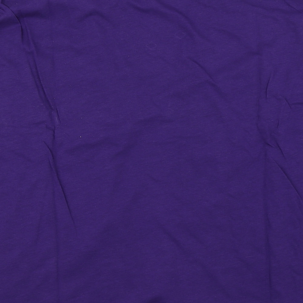 Womens UK Size 2 Preworn Purple Basic T-Shirt