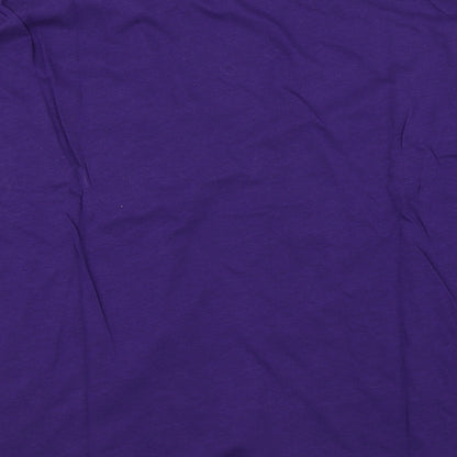 Womens UK Size 2 Preworn Purple Basic T-Shirt