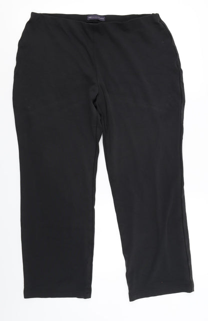 M&S Collection Womens Black   Trousers  Size 32 in L25 in