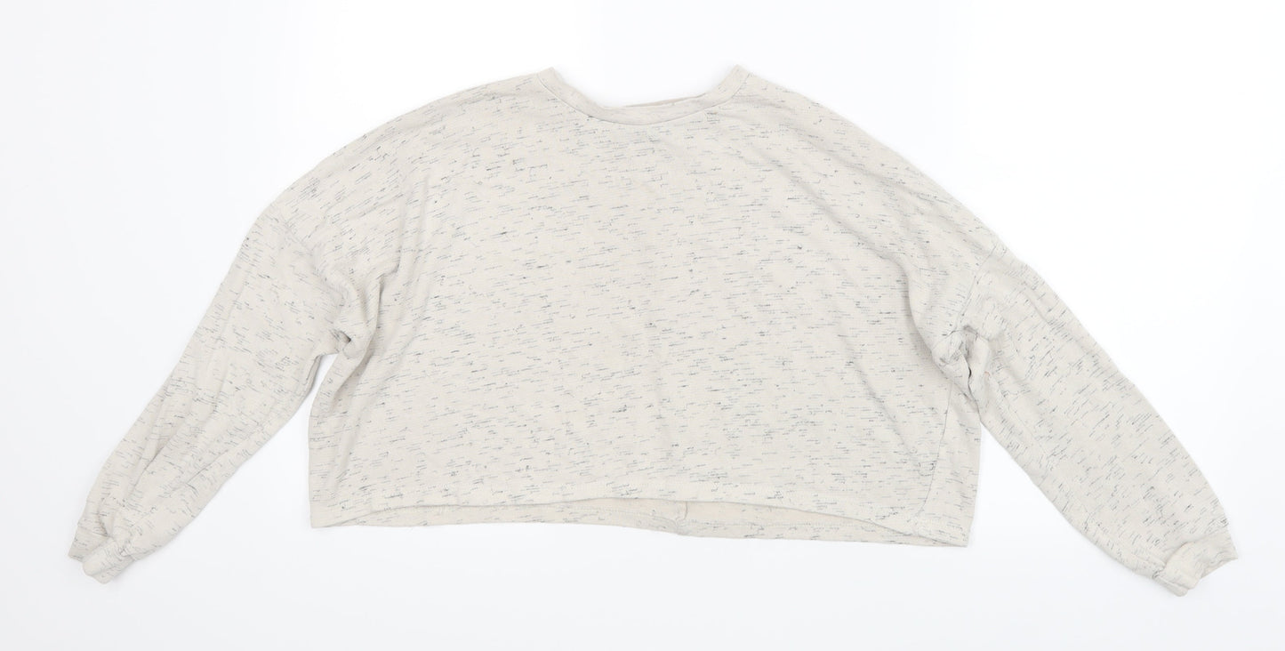 Nasty Gal Womens Beige   Cropped T-Shirt Size 6