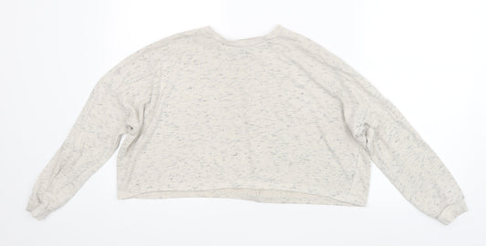 Nasty Gal Womens Beige   Cropped T-Shirt Size 6