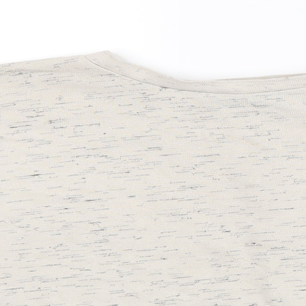 Nasty Gal Womens Beige   Cropped T-Shirt Size 6