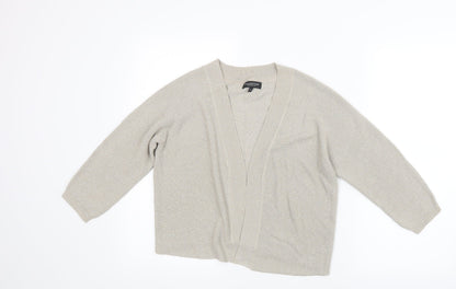 Debenhams Womens Beige  Knit Cardigan Jumper Size 12