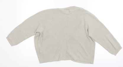 Debenhams Womens Beige  Knit Cardigan Jumper Size 12