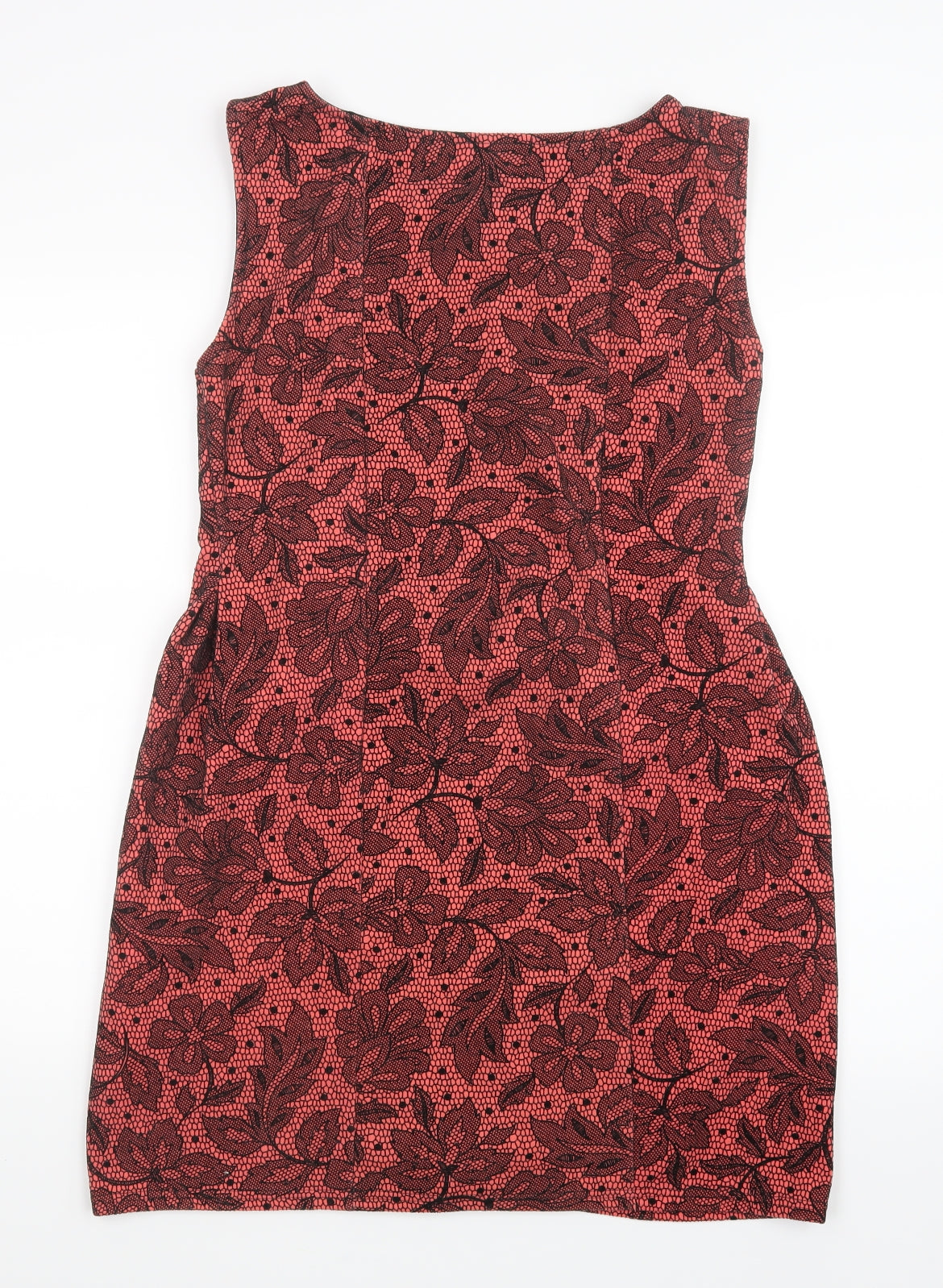 Miss Lush Womens Pink Geometric  A-Line  Size 14