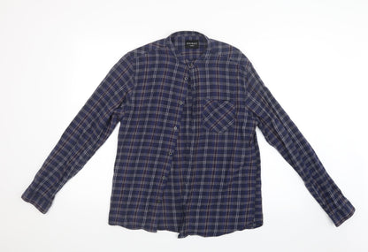 Mens UK Size M D/STRUCT Blue  Button-Up Long Sleeve Casual Shirt