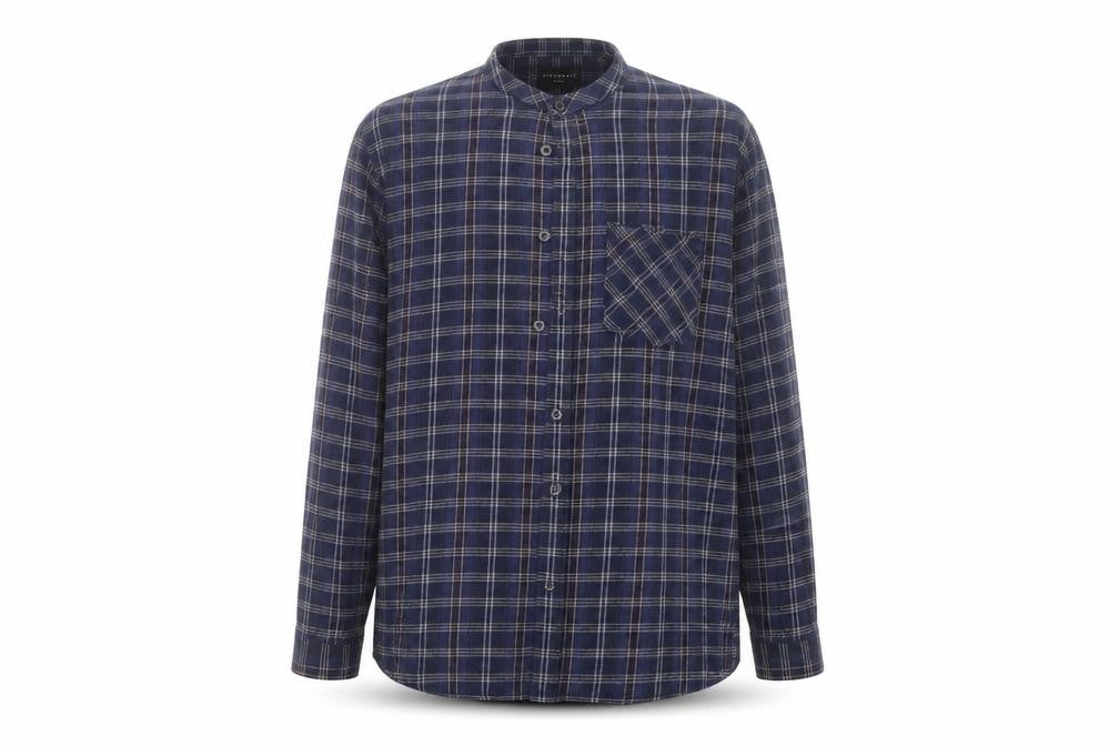 Mens UK Size M D/STRUCT Blue  Button-Up Long Sleeve Casual Shirt