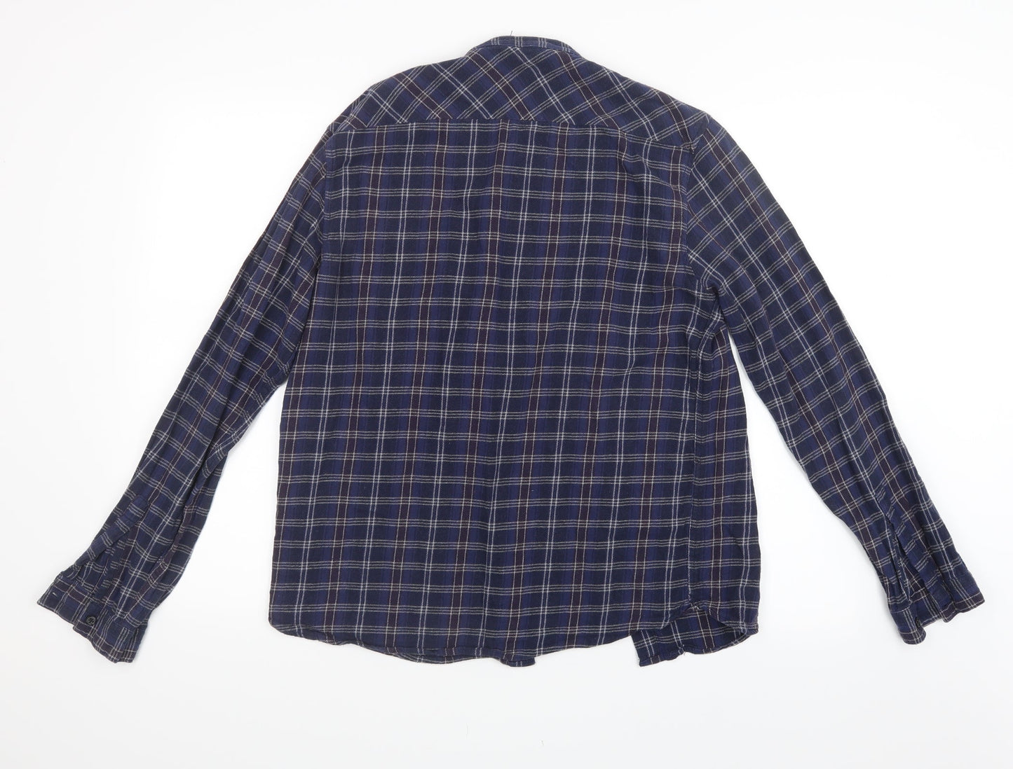 Mens UK Size M D/STRUCT Blue  Button-Up Long Sleeve Casual Shirt