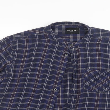 Mens UK Size M D/STRUCT Blue  Button-Up Long Sleeve Casual Shirt