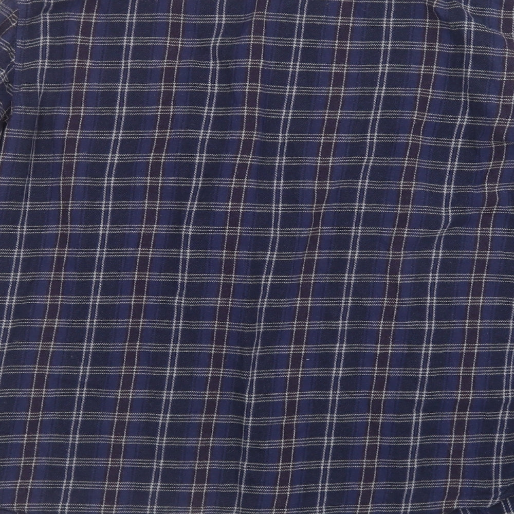 Mens UK Size M D/STRUCT Blue  Button-Up Long Sleeve Casual Shirt