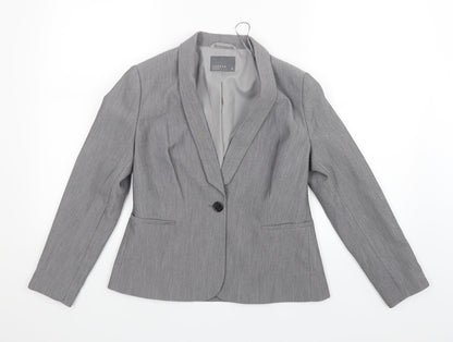 Papaya Womens Grey   Jacket Suit Jacket Size 10