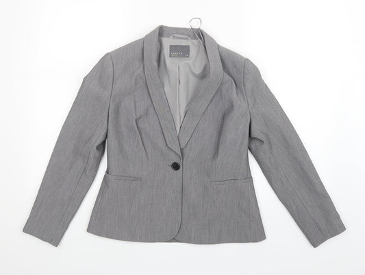 Papaya Womens Grey   Jacket Suit Jacket Size 10