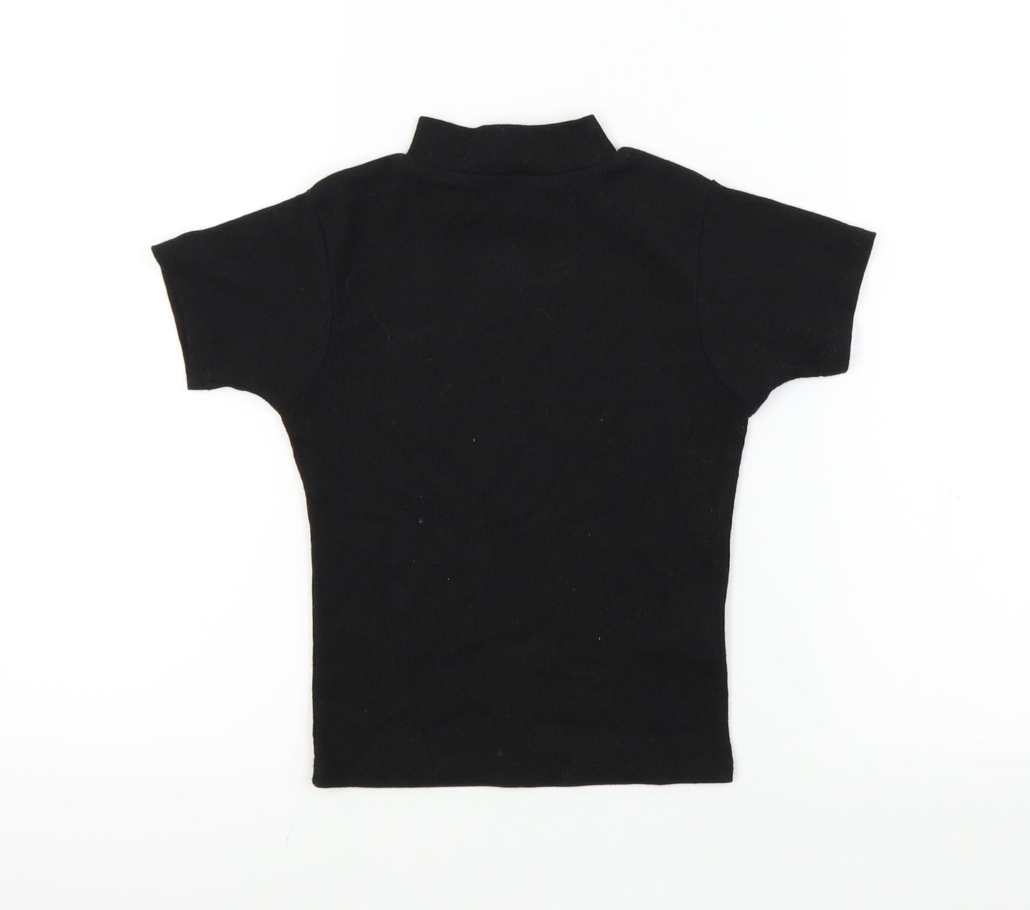 miss evie Girls Black   Basic T-Shirt Size 10 Years
