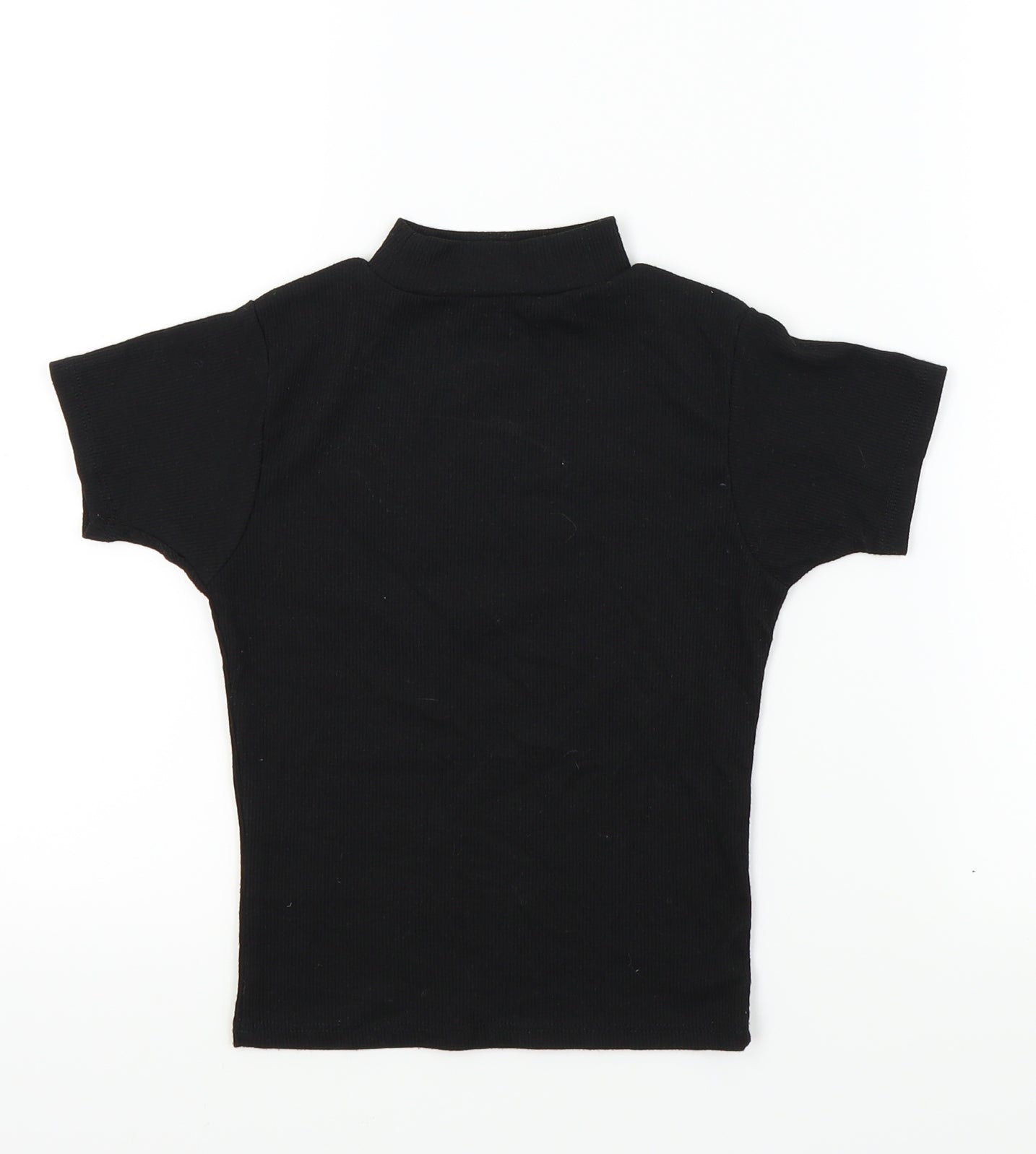 miss evie Girls Black   Basic T-Shirt Size 10 Years