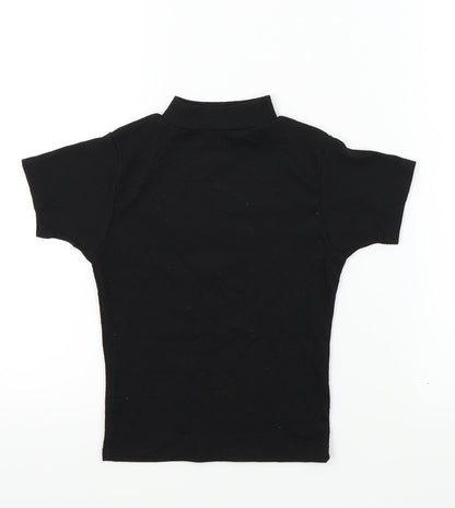 miss evie Girls Black   Basic T-Shirt Size 10 Years