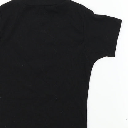 miss evie Girls Black   Basic T-Shirt Size 10 Years