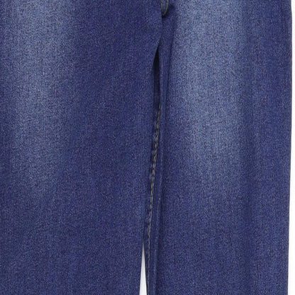 Womens UK Size M Preworn Regular Fit Skinny Blue Jeans