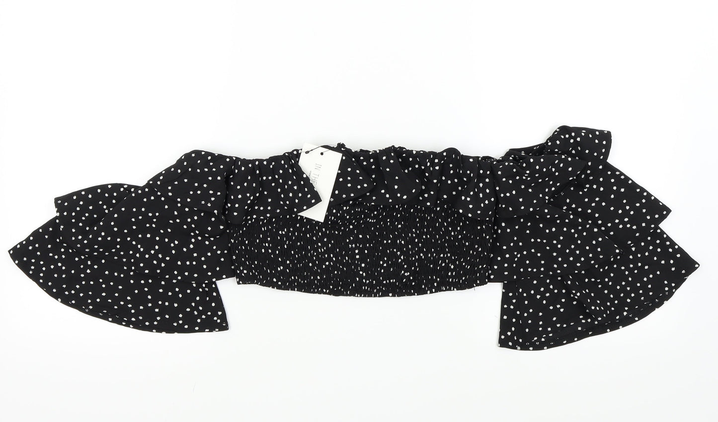 Womens UK Size 10 In the Style Black Basic Blouse