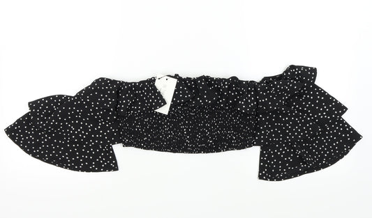 Womens UK Size 10 In the Style Black Basic Blouse