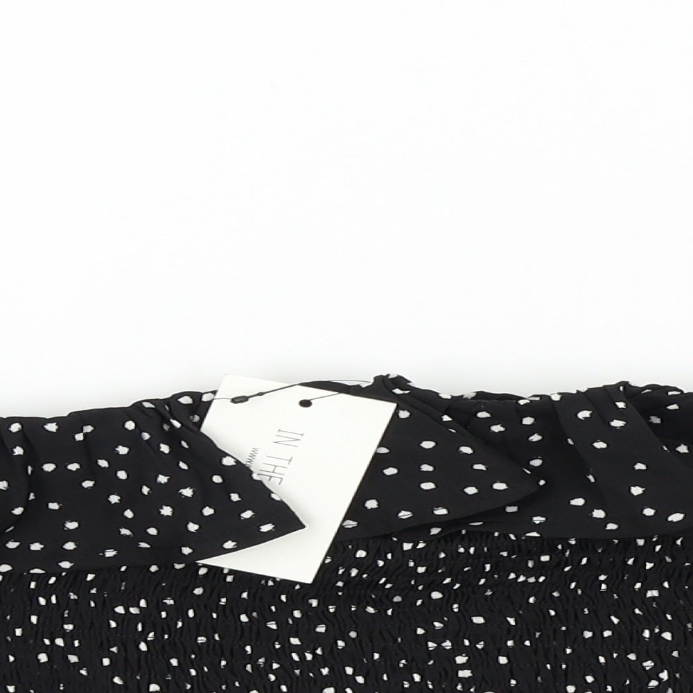 Womens UK Size 10 In the Style Black Basic Blouse