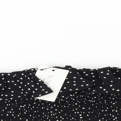 Womens UK Size 10 In the Style Black Basic Blouse