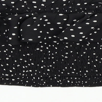 Womens UK Size 10 In the Style Black Basic Blouse