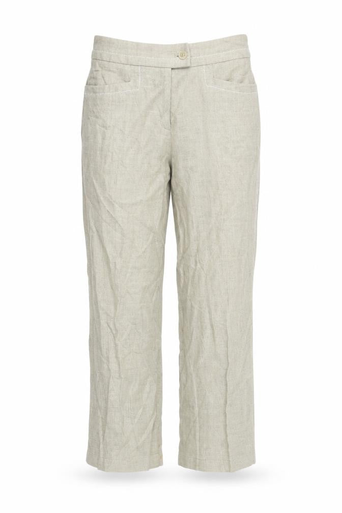Womens UK Size 32 Preworn Regular Fit  Beige Trousers