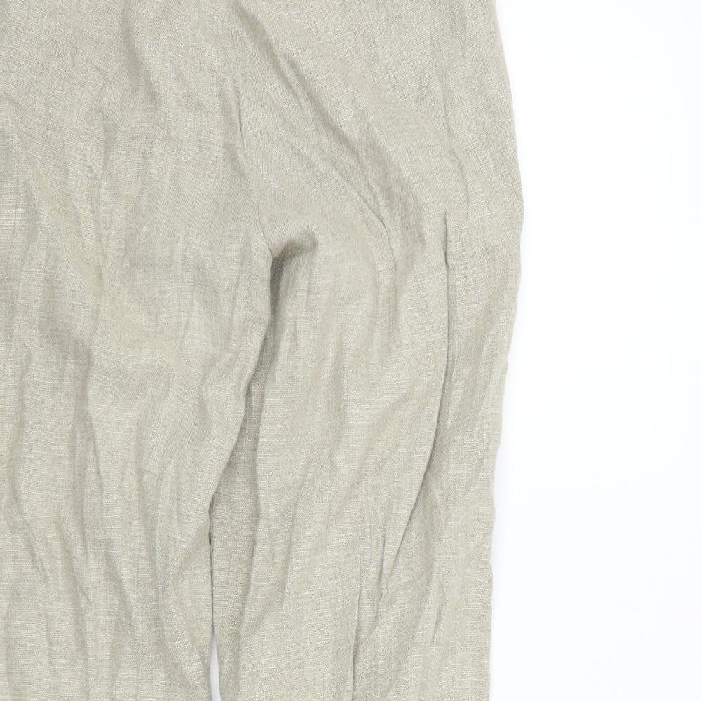 Womens UK Size 32 Preworn Regular Fit  Beige Trousers