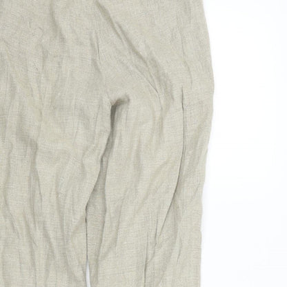 Womens UK Size 32 Preworn Regular Fit  Beige Trousers