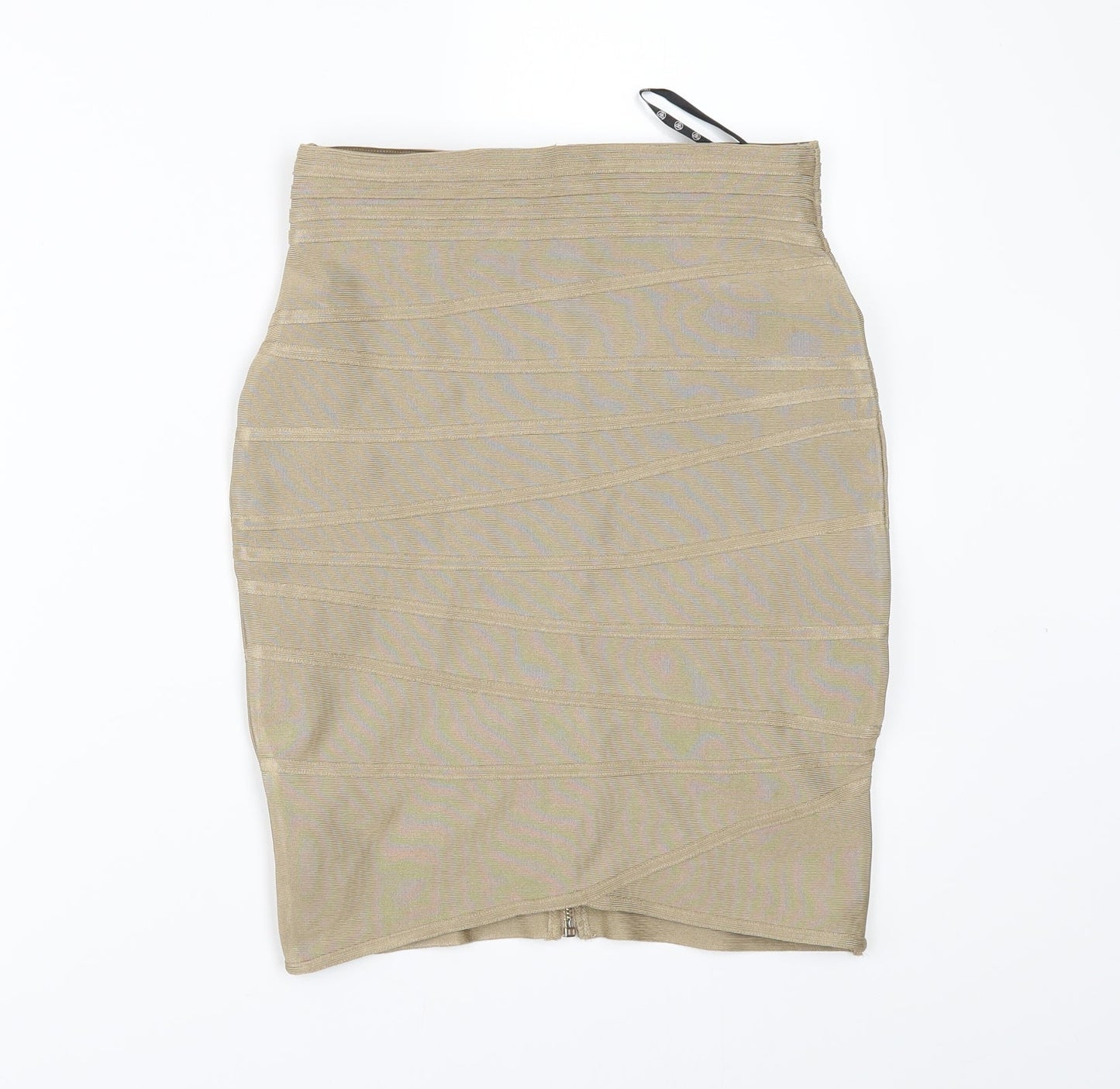 Missguided Womens Gold   Mini Skirt Size 6